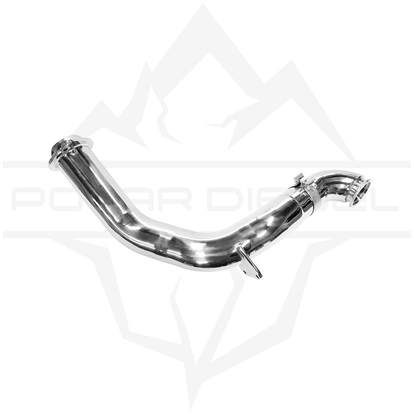 2023-2025 Ford Powerstroke 6.7L 5” Polished Downpipe Back Exhaust & Downpipe Package